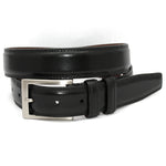 Torino Leather Italian Aniline Leather Belt Black