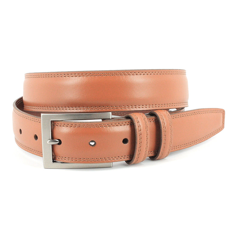 Torino Leather Italian Aniline Leather Belt Tan