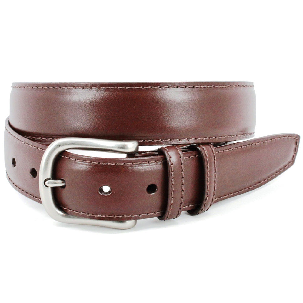 Torino Leather Italian Bridle Leather Casual Belt Brown