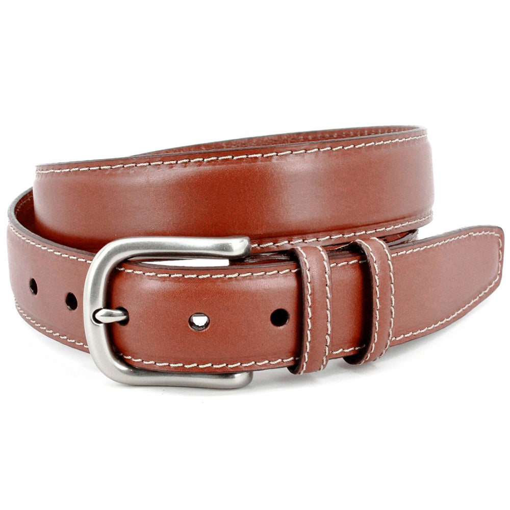 Torino Leather Italian Bridle Leather Casual Belt Tan