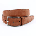 Torino Leather Italian Nubuck Calfskin Belt Whiskey