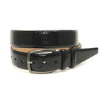 Torino Leather Genuine Ostrich Leg Belt Black