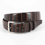 Torino Leather Nile Crocodile Belt Brown / Cognac