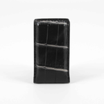 Torino Leather Nile Crocodile Money Clip Black / White
