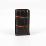 Torino Leather Nile Crocodile Money Clip Brown / Cognac