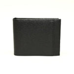 Torino Leather Saffiano Calfskin Billfold Wallet Black