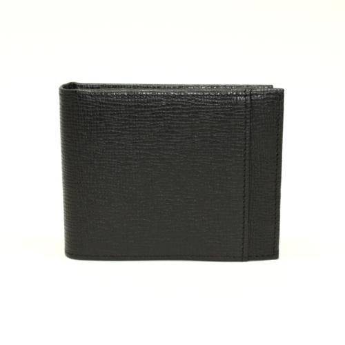 Torino Leather Saffiano Calfskin Billfold Wallet Black