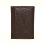 Torino Leather Saffiano Calfskin Card Case Brown