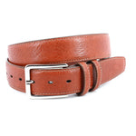 Torino Leather Shrunken Bull Shoulder Leather Belt Tan