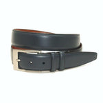 Torino Leather Soft Deerskin Belt Navy