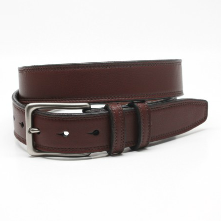 Torino Leather Soft Pebble Grain Belt Brandy