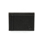 Torino Leather Tumbled Glove Leather ID Card Case Black