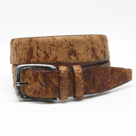 Torino Leather Vintage Cowhide Belt Tan