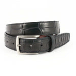 Torino Leather Wild American Alligator Belt Antique Navy