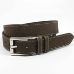 Torino Leather Woven Embossed Calfskin Brown