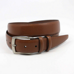 Torino Leather Soft Pebble Grain Calf Belt Black