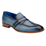 Belvedere Tornado American Alligator Loafer Ant. Blue Jean (R74)
