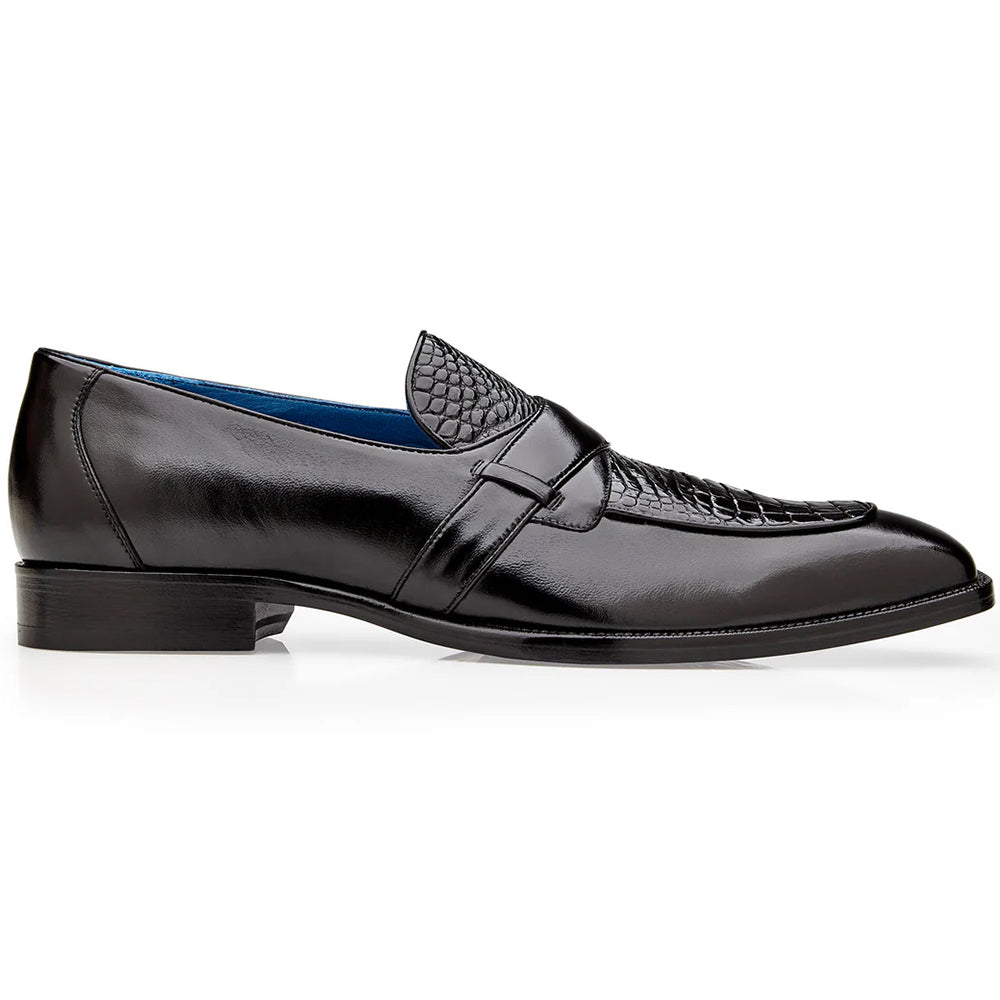 Belvedere Tornado American Alligator Loafer Black (R74)
