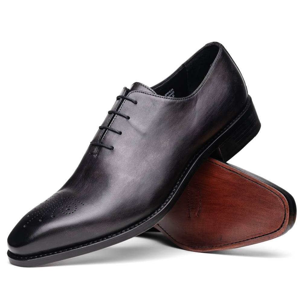 Calzoleria Toscana Torre Wholecut Dress Shoes Graphite