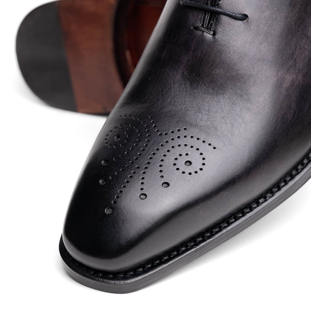 Calzoleria Toscana Torre Wholecut Dress Shoes Graphite