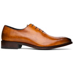 Calzoleria Toscana Torre Wholecut Dress Shoes Dark Caramel
