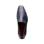 Marco Di Milano Trento Caiman Crocodile Loafers Navy