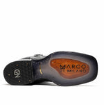 Marco Di Milano Tucson Caiman Crocodile Square Toe Cowboy Boot Stone Gray