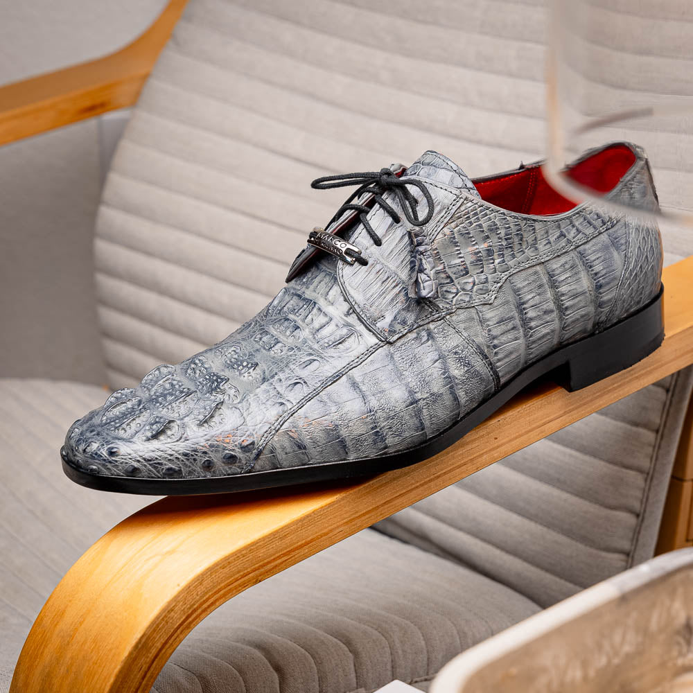 Marco Di Milano Tulum Caiman Crocodile Derby Grey