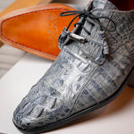 Marco Di Milano Tulum Caiman Crocodile Derby Grey