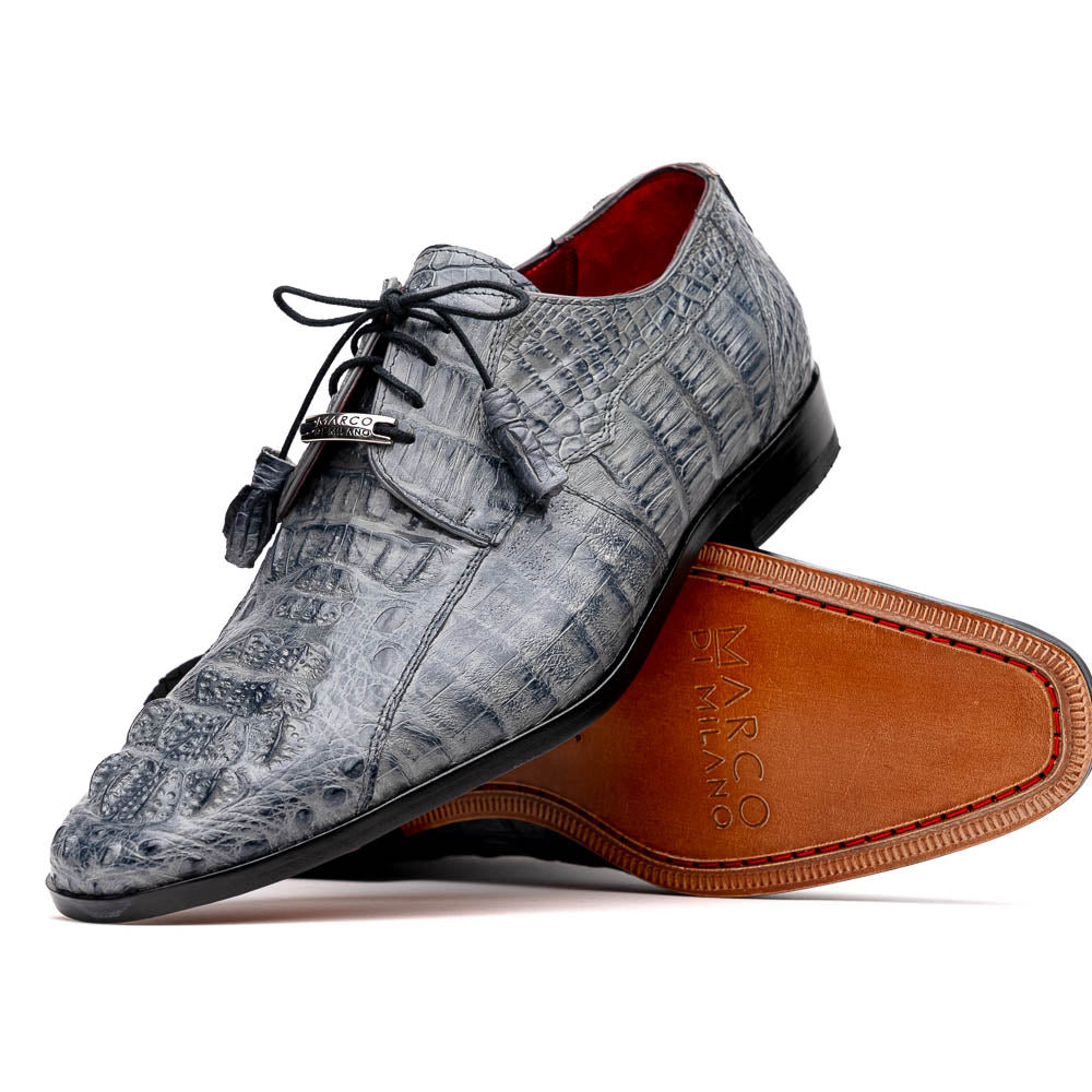 Marco Di Milano Tulum Caiman Crocodile Derby Grey