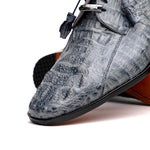 Marco Di Milano Tulum Caiman Crocodile Derby Grey