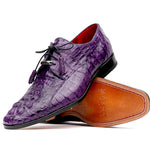 Marco Di Milano Tulum Caiman Crocodile Derby Purple