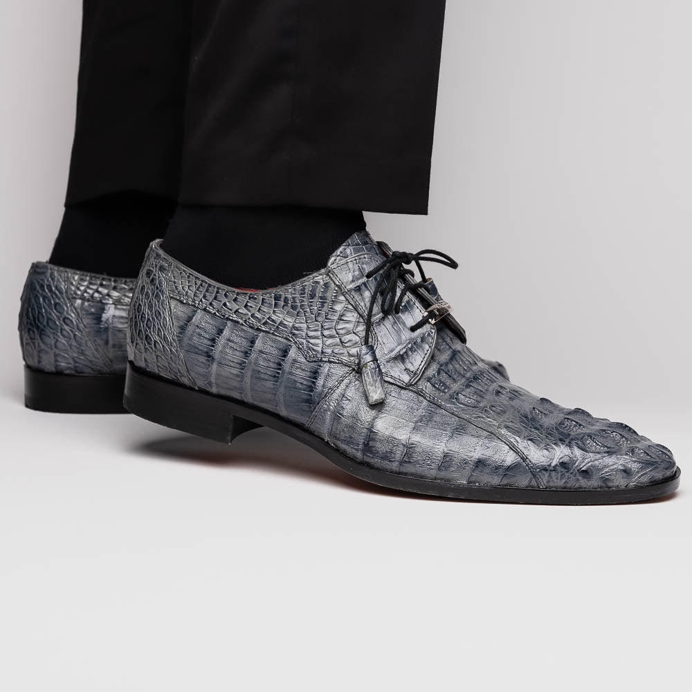 Marco Di Milano Tulum Caiman Crocodile Derby Grey