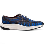 View product image 1: Marco Di Milano Tuscani Caiman Crocodile Sneakers Electric Blue