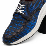 View product image 4: Marco Di Milano Tuscani Caiman Crocodile Sneakers Electric Blue