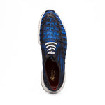 View product image 5: Marco Di Milano Tuscani Caiman Crocodile Sneakers Electric Blue
