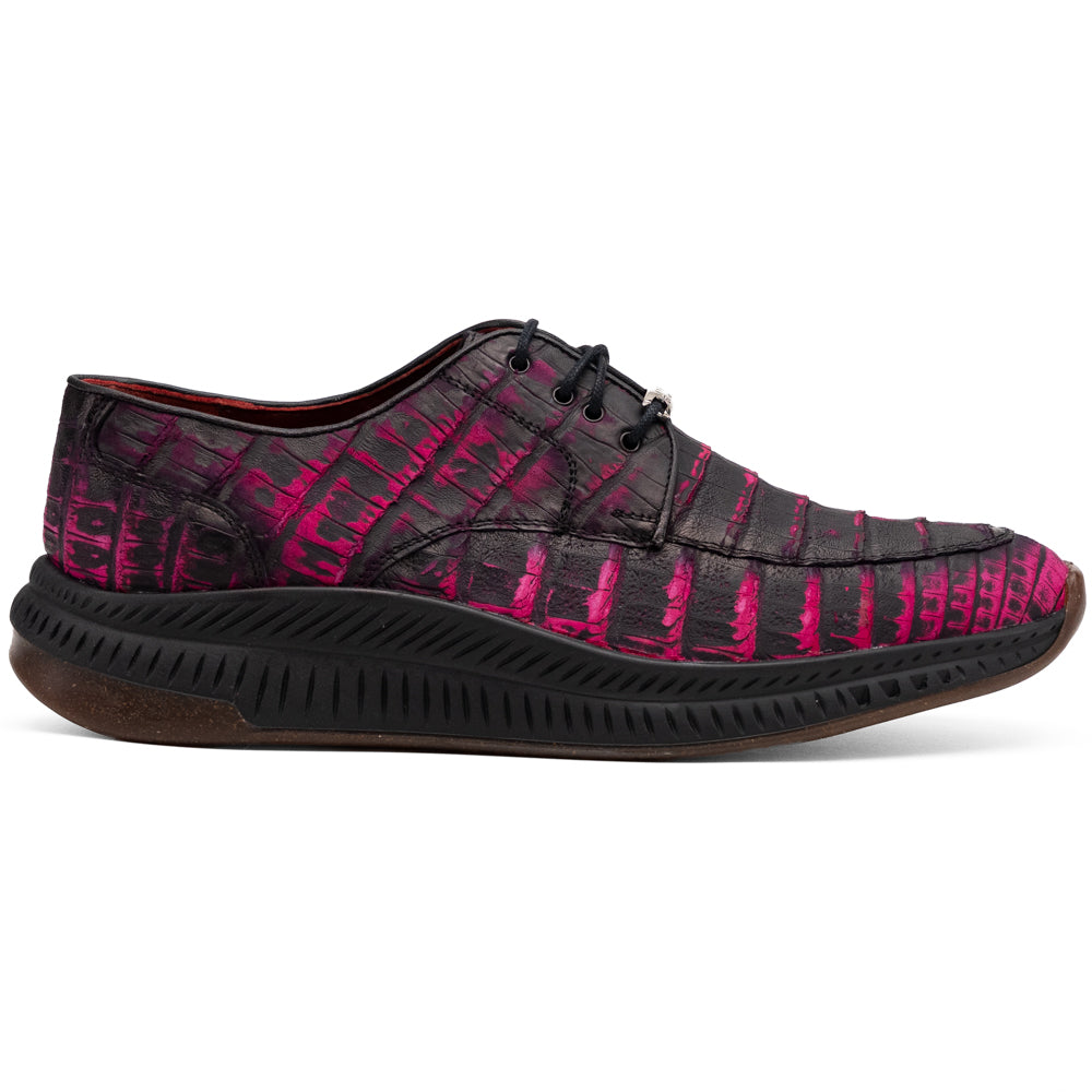 Marco Di Milano Tuscani Caiman Crocodile Sneakers Rustic Pink