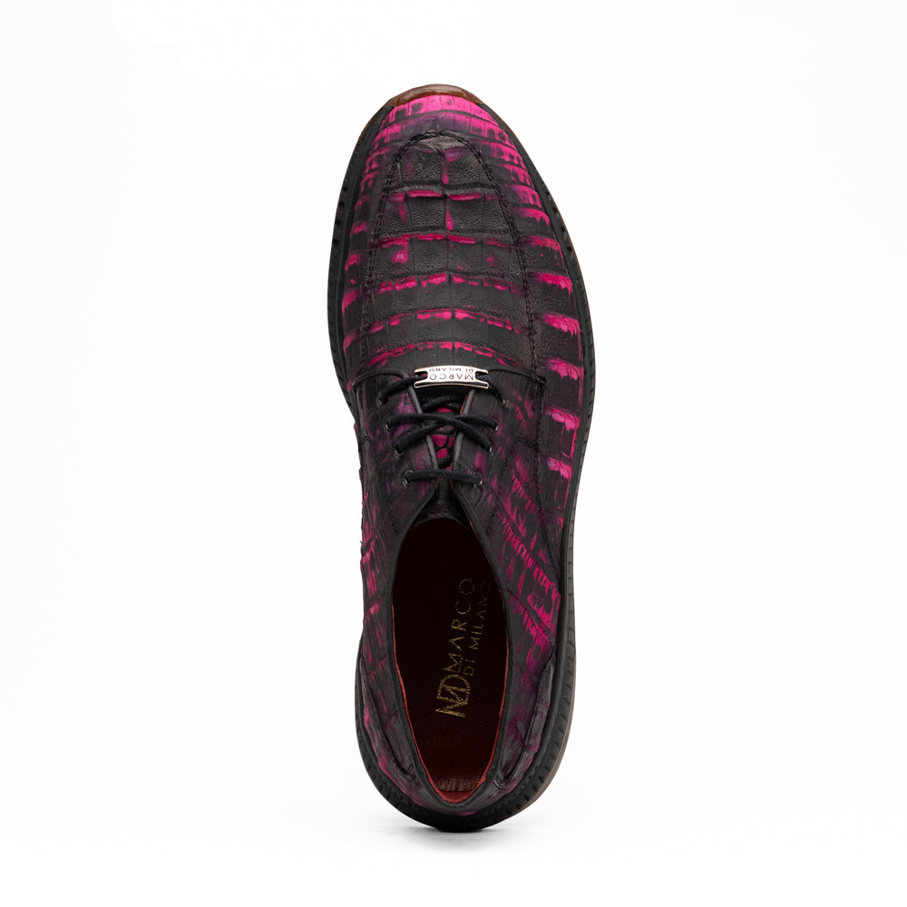 Marco Di Milano Tuscani Caiman Crocodile Sneakers Rustic Pink
