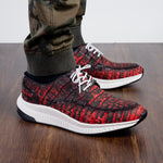View product image 6: Marco Di Milano Tuscani Caiman Crocodile Sneakers Rustic Red