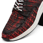 View product image 4: Marco Di Milano Tuscani Caiman Crocodile Sneakers Rustic Red