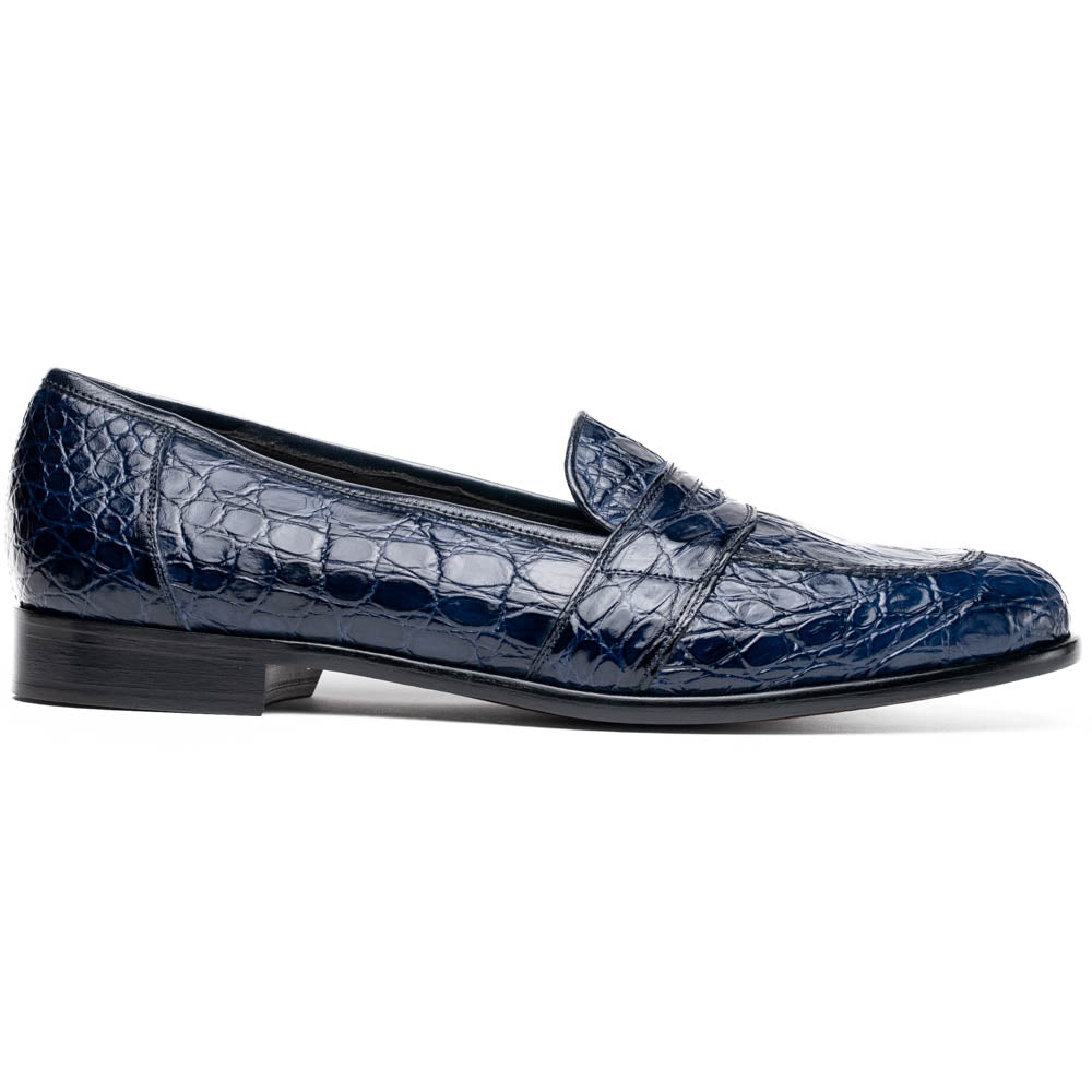 Zelli Tuscany Crocodile Slip-On Navy (11-119-NVY)