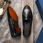 Zelli Tuscany Crocodile Slip-On Black (11-119-BLK)