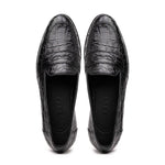 Zelli Tuscany Crocodile Slip-On Black (11-119-BLK)