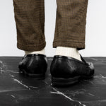 Belvedere Udine Genuine Caiman / Lizard Loafers Black