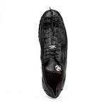 View product image 6: Marco Di Milano Udine Caiman Crocodile & Calfskin Sneaker Black