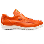 View product image 1: Marco Di Milano Udine Caiman Crocodile & Calfskin Sneaker Orange