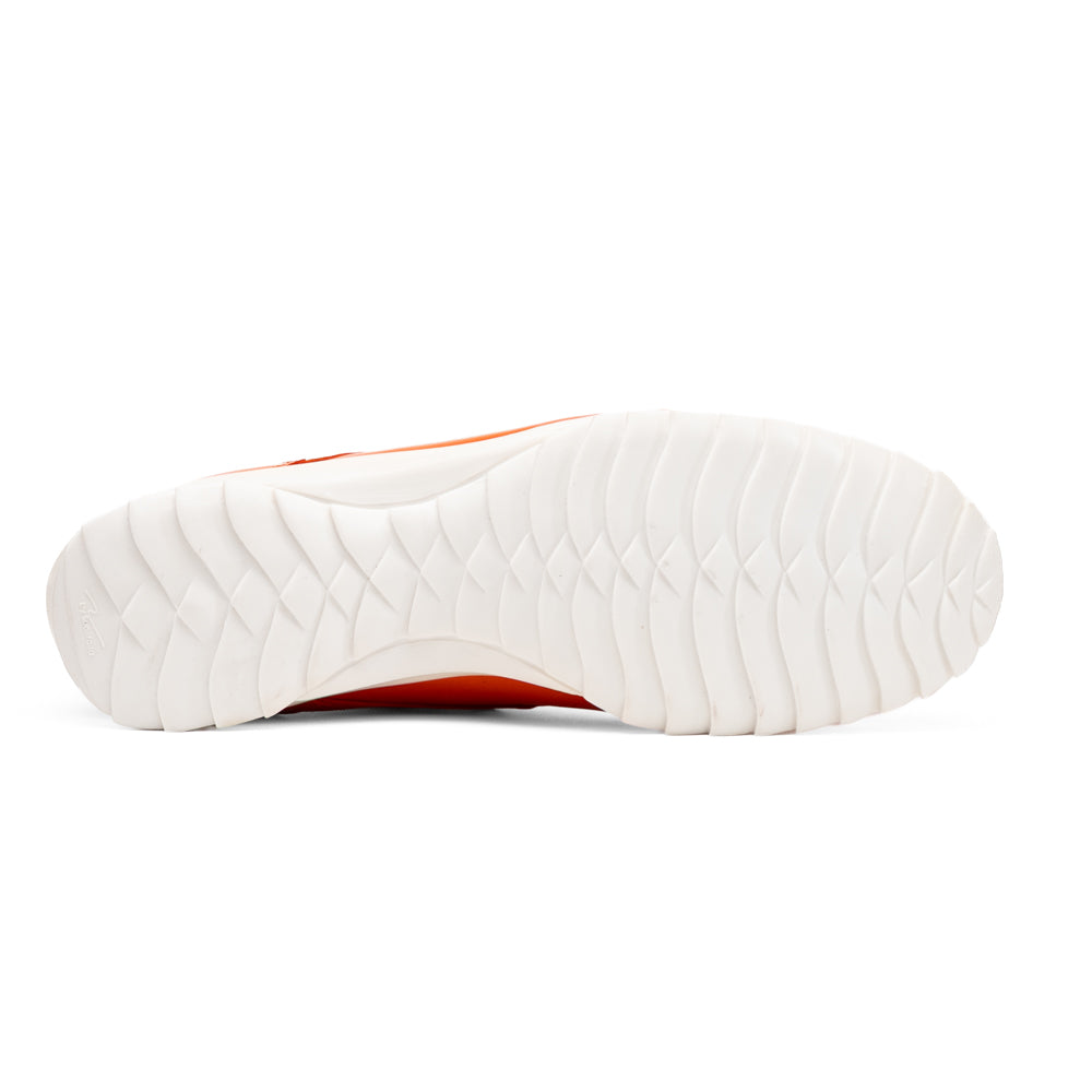 Marco Di Milano Udine Caiman Crocodile & Calfskin Sneaker Orange