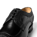 Ugo Vasare Ajax Ostrich Derby Shoes Black