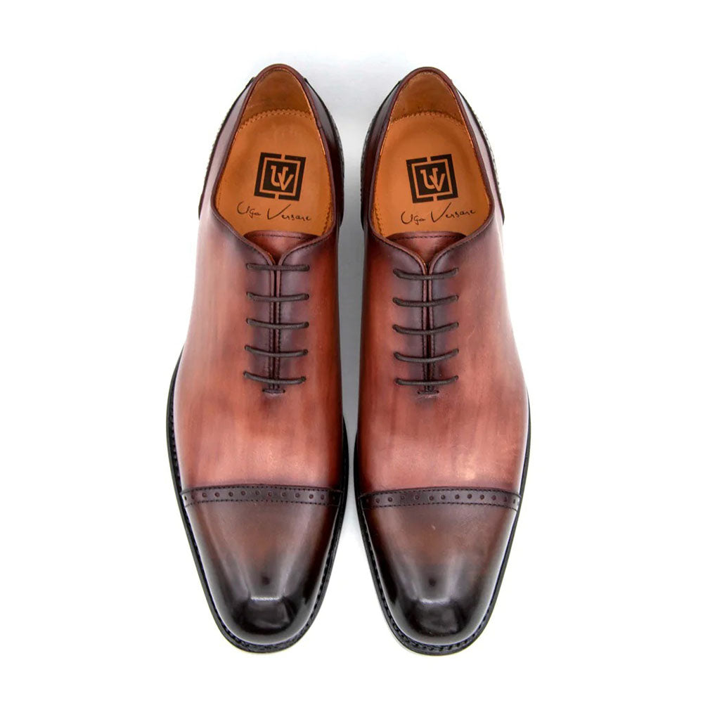 Ugo Vasare Anthony Cap-toe Shoes Walnut / Brown