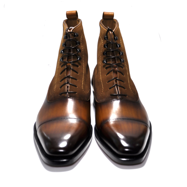 Ugo Vasare Americano Austin Cap Toe Boots Camel